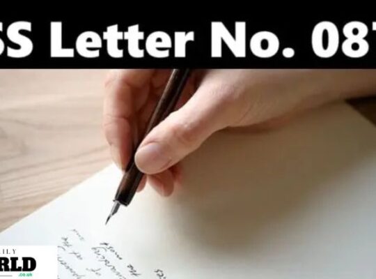 ss letter no 0876