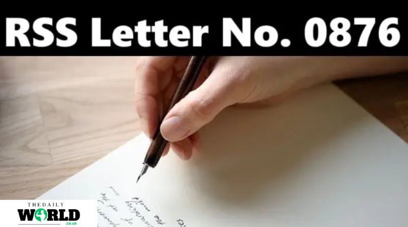 ss letter no 0876